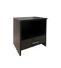 Nocturne Bedside Table in Wenge Black Finish