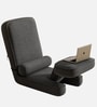  Ergonomic Fabric Lounge Chair With Back Support In Grey Colour