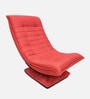 Nirvana Moon Fabric Swivel Chair With 360 Degree Rotation In Red Colour