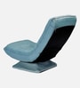Nirvana Moon Fabric Swivel Chair With 360 Degree Rotation In Peacock Blue Colour