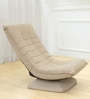  Nirvana Moon Fabric Swivel Chair With 360 Degree Rotation In Beige Colour