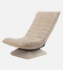  Nirvana Moon Fabric Swivel Chair With 360 Degree Rotation In Beige Colour