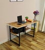 Study Table with open Storage in Light Brown Colour