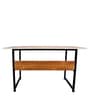 Study Table with open Storage in Light Brown Colour