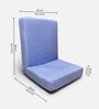 Premium Quality Linen Fabric Lounge Chair With Back Support In Sky Blue Colour