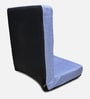 Premium Quality Linen Fabric Lounge Chair With Back Support In Sky Blue Colour