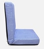 Premium Quality Linen Fabric Lounge Chair With Back Support In Sky Blue Colour