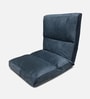  Reclining Cushion Fabric Lounge Chair  With Adjustable Back Support In Grey Colour