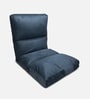  Reclining Cushion Fabric Lounge Chair  With Adjustable Back Support In Grey Colour
