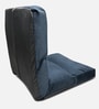  Reclining Cushion Fabric Lounge Chair  With Adjustable Back Support In Grey Colour