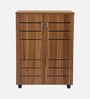 Kawaguchi 15-Pairs Shoe Cabinet In Lyon Walnut Finish