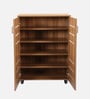 Kawaguchi 15-Pairs Shoe Cabinet In Lyon Walnut Finish