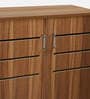 Kawaguchi 15-Pairs Shoe Cabinet In Lyon Walnut Finish