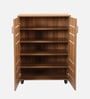 Kawaguchi 15-Pairs Shoe Cabinet In Lyon Walnut Finish