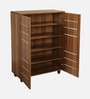 Kawaguchi 15-Pairs Shoe Cabinet In Lyon Walnut Finish