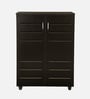 Kawaguchi 15-Pairs Shoe Cabinet In Wenge Finish