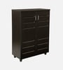 Kawaguchi 15-Pairs Shoe Cabinet In Wenge Finish