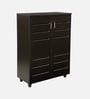Kawaguchi 15-Pairs Shoe Cabinet In Wenge Finish