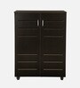 Kawaguchi 15-Pairs Shoe Cabinet In Wenge Finish