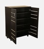 Kawaguchi 15-Pairs Shoe Cabinet In Wenge Finish