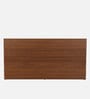 Kawasaki King size Bed in Planked Walnut Finish with Box Storage & Upholstered Headboard