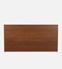 Kawasaki King size Bed in Planked Walnut Finish with Upholstered Headboard