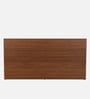 Kawasaki Queen size Bed in Planked Walnut Finish with Box Storage & Upholstered Headboard
