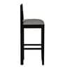 Kawung Solid Wood Bar Table Set in Scratch Resistant Ebony Finish With 2 Chairs