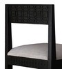 Kawung Solid Wood Bar Table Set in Scratch Resistant Ebony Finish With 2 Chairs