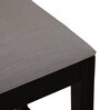 Kawung Solid Wood Bar Table Set in Scratch Resistant Ebony Finish With 2 Chairs
