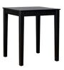 Kawung Solid Wood Bar Table Set in Scratch Resistant Ebony Finish With 2 Chairs