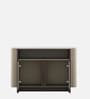 Kaya Ceramic Top Console Unit In Taupe Finish