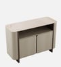 Kaya Ceramic Top Console Unit In Taupe Finish