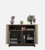 Kaya Ceramic Top Console Unit In Taupe Finish