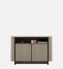 Kaya Ceramic Top Console Unit In Taupe Finish