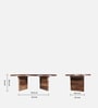 Kaya Sheesham Wood Coffee Table In Provincial Teak Finish