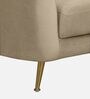 Kaylee Chenille Fabric 1 Seater Sofa in Beige Colour