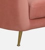Kaylee Velvet 1 Seater Sofa In Blush Pink Colour