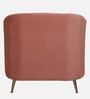 Kaylee Velvet 1 Seater Sofa In Blush Pink Colour