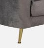Kaylee Velvet 1 Seater Sofa In Fossil Grey Colour