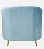 Kaylee Velvet 1 Seater Sofa In Sky Blue Colour