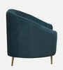Kaylee Velvet 1 Seater Sofa In Teal Blue Colour