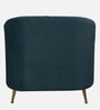 Kaylee Velvet 1 Seater Sofa In Teal Blue Colour