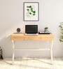 Kazan Metal Writing Table In Natural Finish