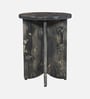 Kazan Pine Wood Side Table In Grey Finish