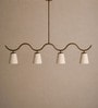 Brown Kaze Linear Chandelier