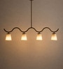Brown Kaze Linear Chandelier