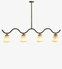 Brown Kaze Linear Chandelier