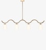 Brown Kaze Linear Chandelier