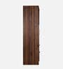Kazuhiko 4 Door Wardrobe in Columbia Walnut Finish with Lock